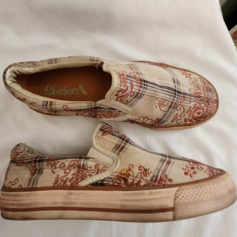 Skechers Cali-Emroidered Slip On---Copper